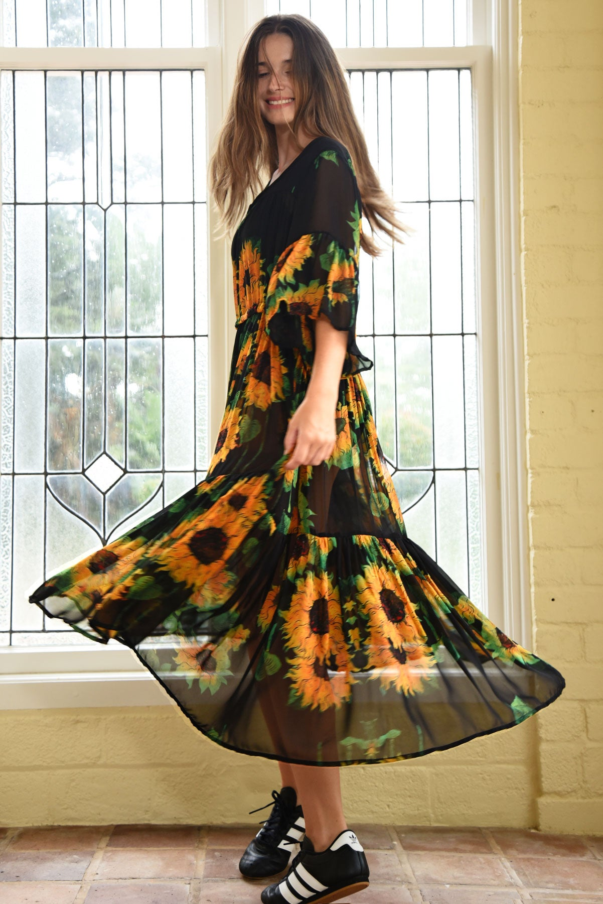 Curate All Tiers Dress - Sunflower