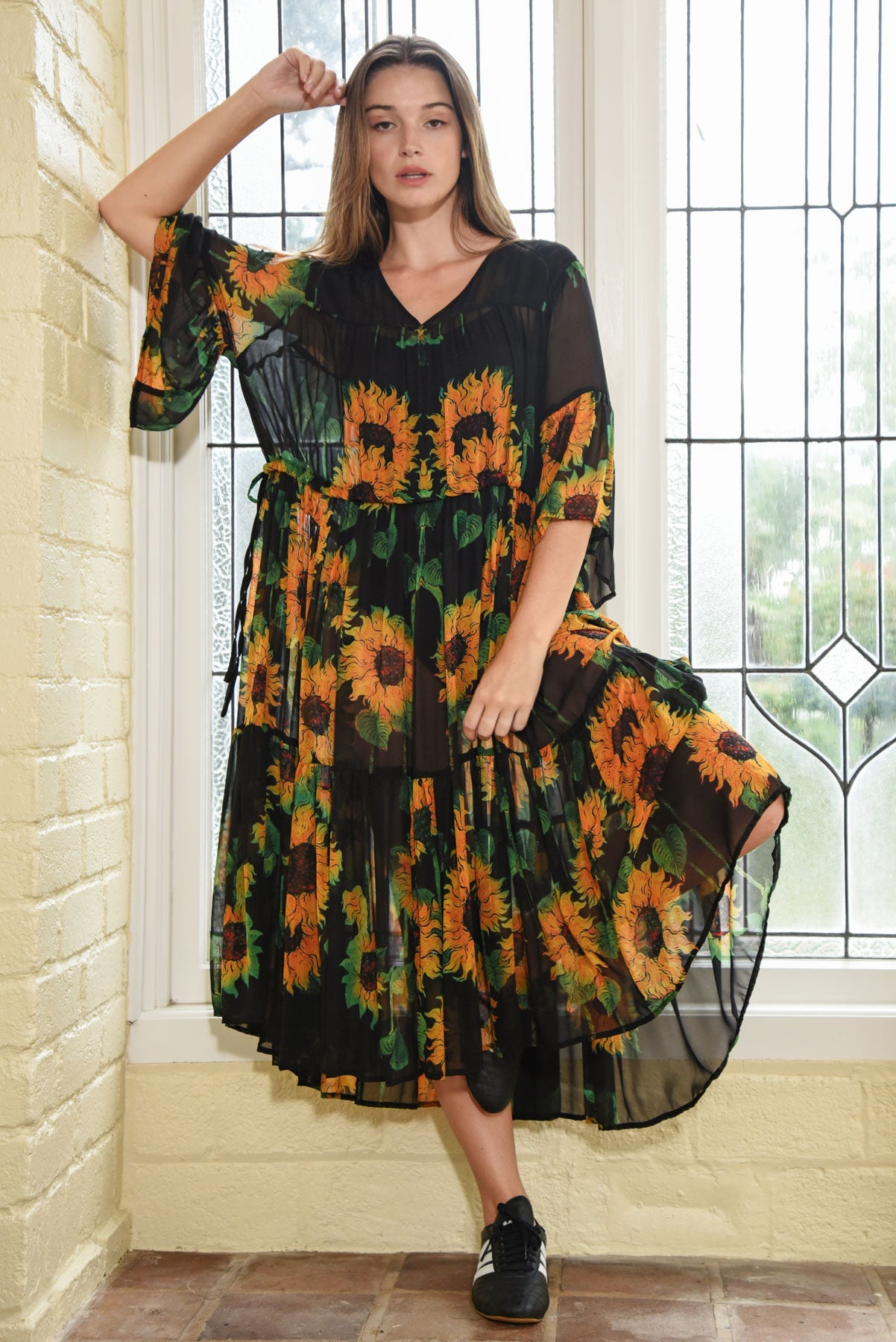 Curate All Tiers Dress - Sunflower