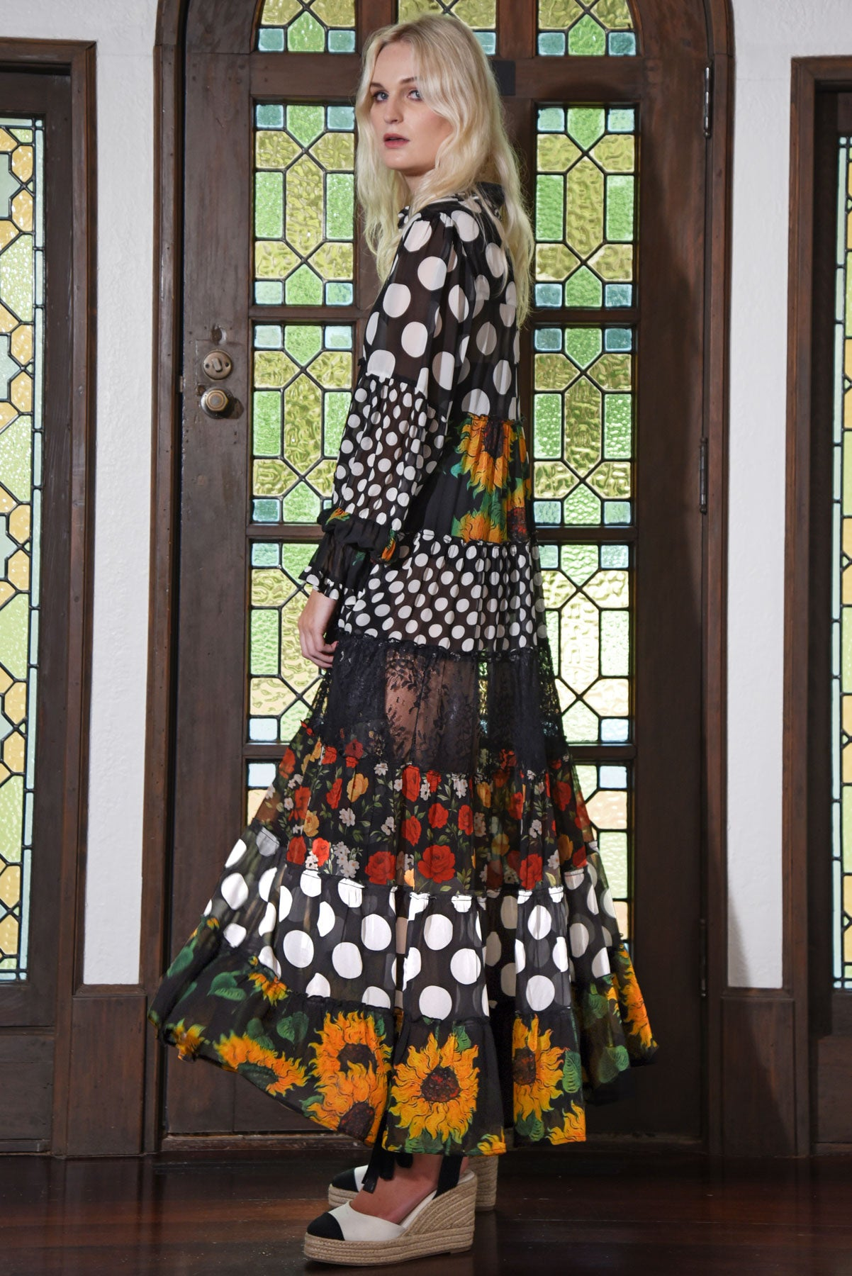 Curate The Tier And Now Dress - Mixed Spot Floral