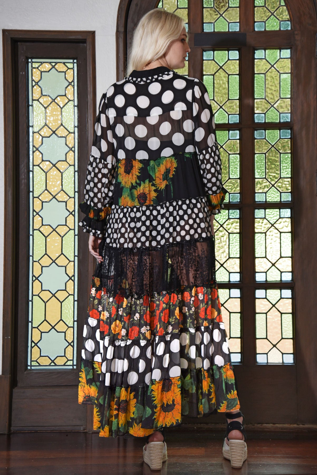 Curate The Tier And Now Dress - Mixed Spot Floral