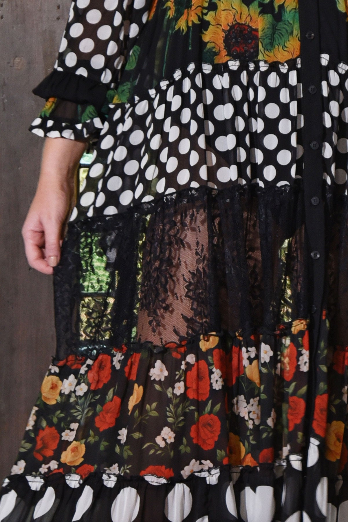 Curate The Tier And Now Dress - Mixed Spot Floral