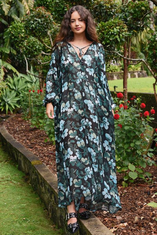 Curate Power Dressing Dress - Green Floral