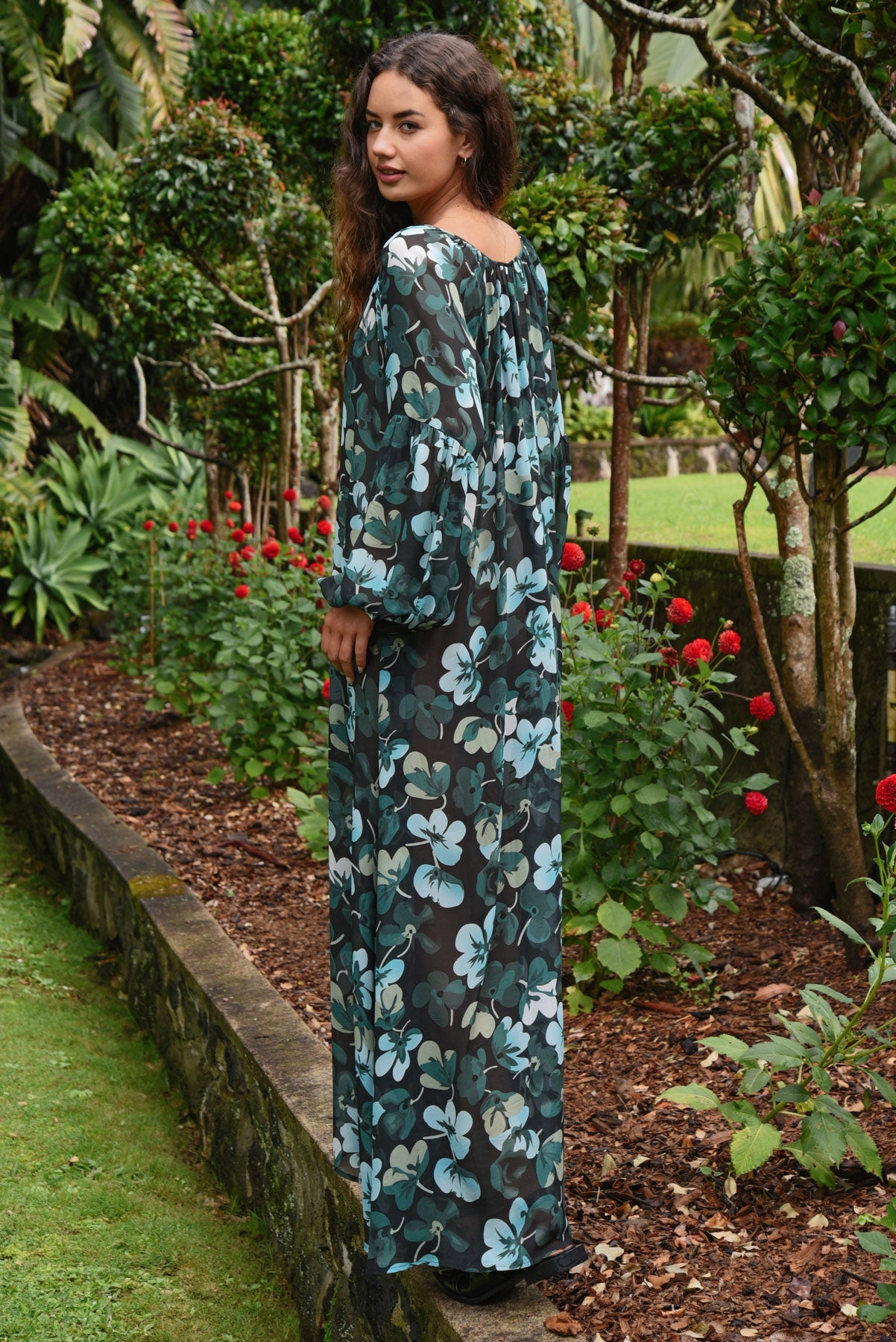 Curate Power Dressing Dress - Green Floral