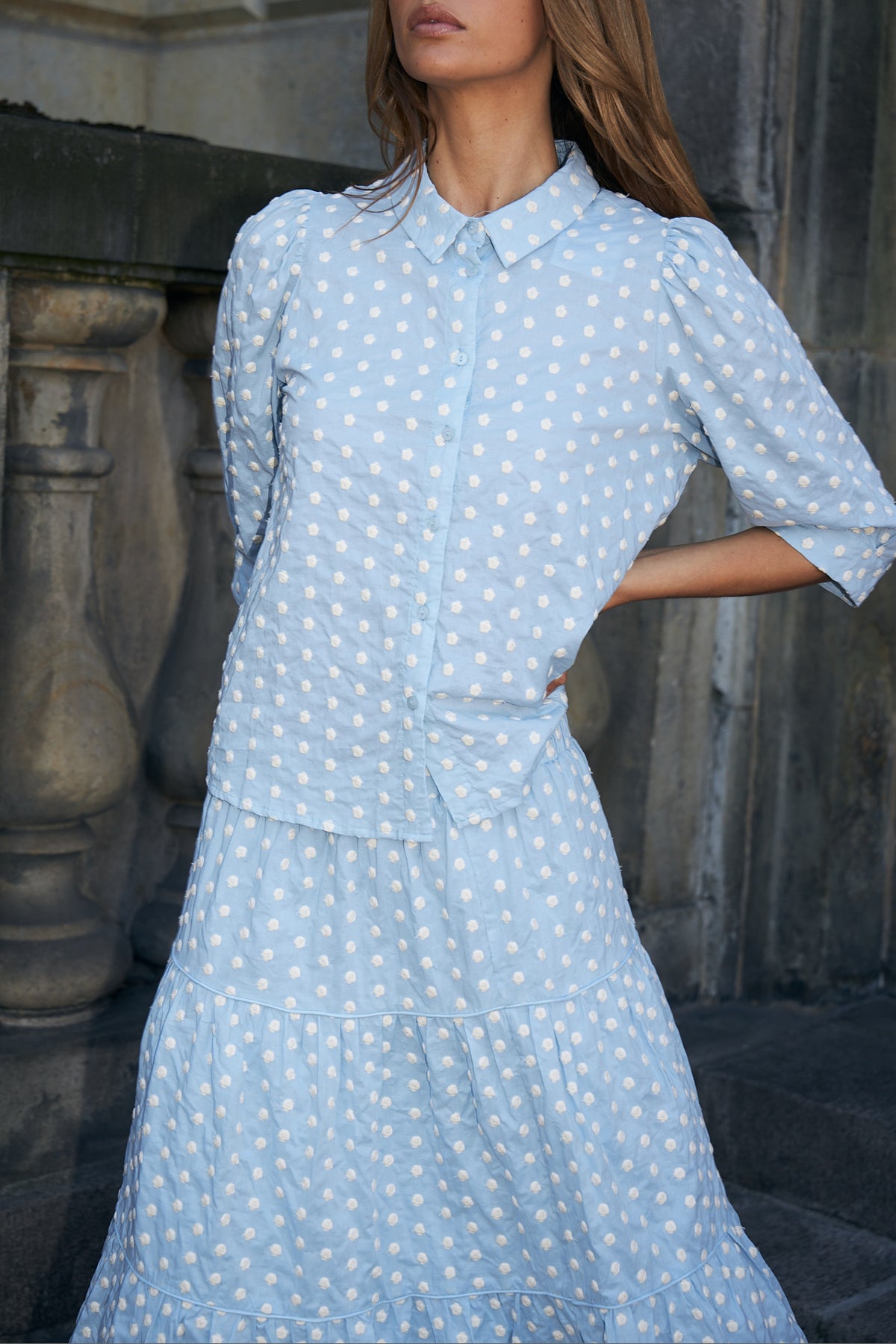 Lollys Laundry Bono Shirt SS - Light Blue SS26