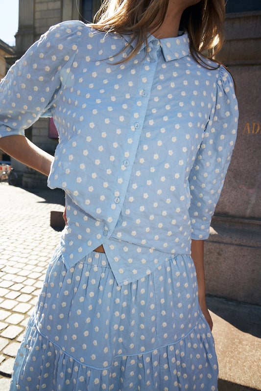 Lollys Laundry Bono Shirt SS - Light Blue SS26