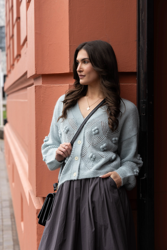 Loughlin Thea Cardi - Duck Egg