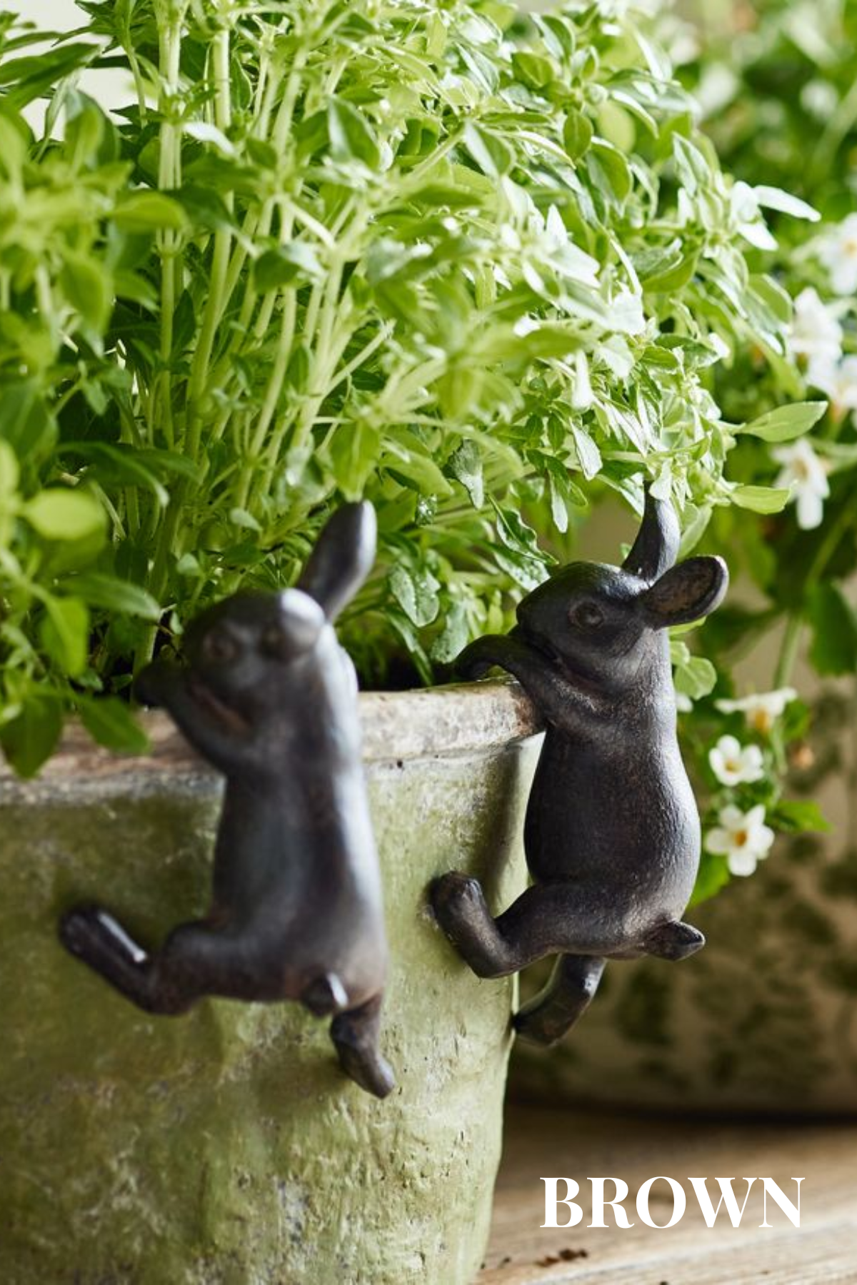 French Country Hanging Bunnies