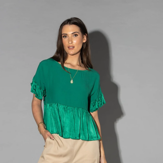 Drama The Label Charlie Top - Emerald Green