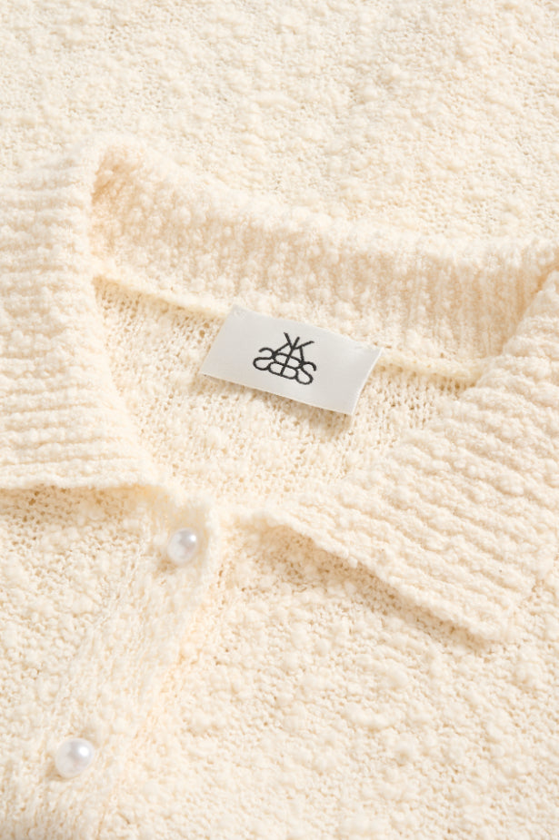 Karen By Simonsen Unice Cardigan SS - Egret