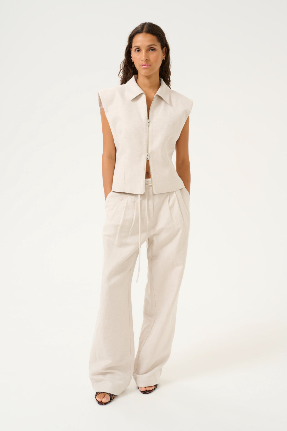 Karen By Simonsen KBVia Ro Pants - Natural Melange
