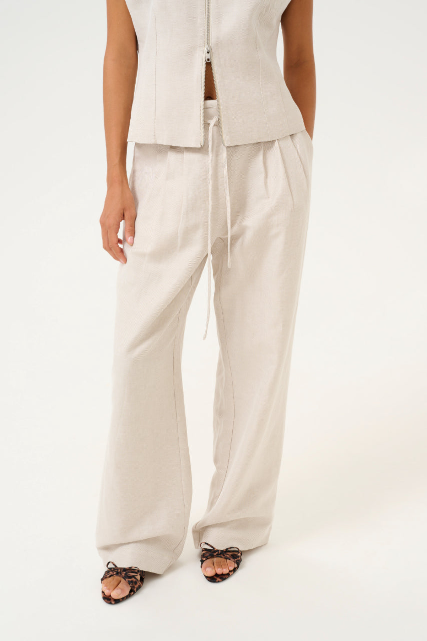 Karen By Simonsen KBVia Ro Pants - Natural Melange