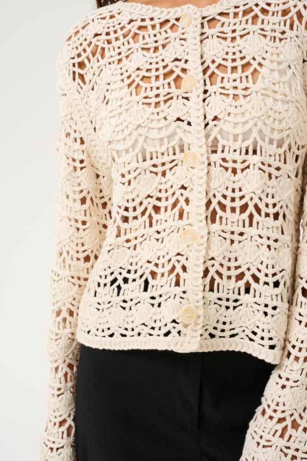 Karen By Simonsen KBVegalisa Cardigan - Egret