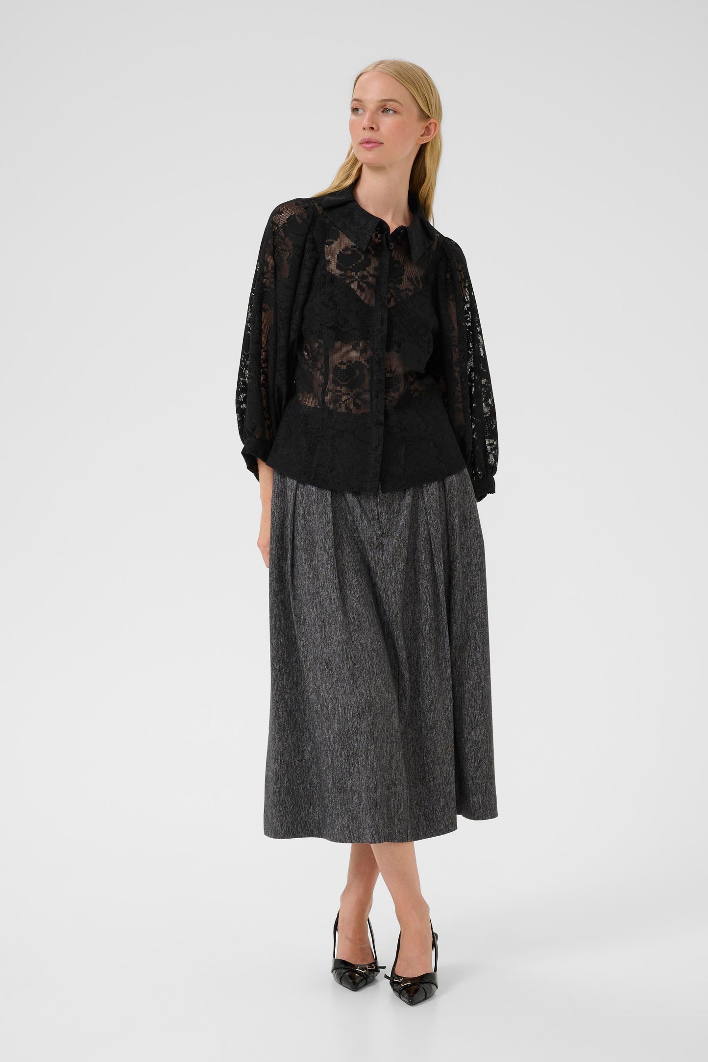 Karen By Simonsen Brynja Frosty Blouse - Meteorite