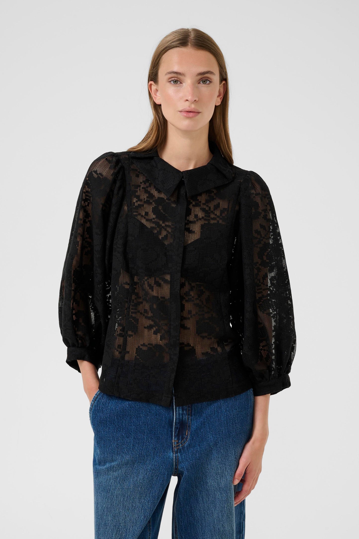 Karen By Simonsen Brynja Frosty Blouse - Meteorite