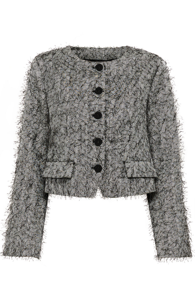 Karen By Simonsen Cora Short Blazer - Thunderstorm