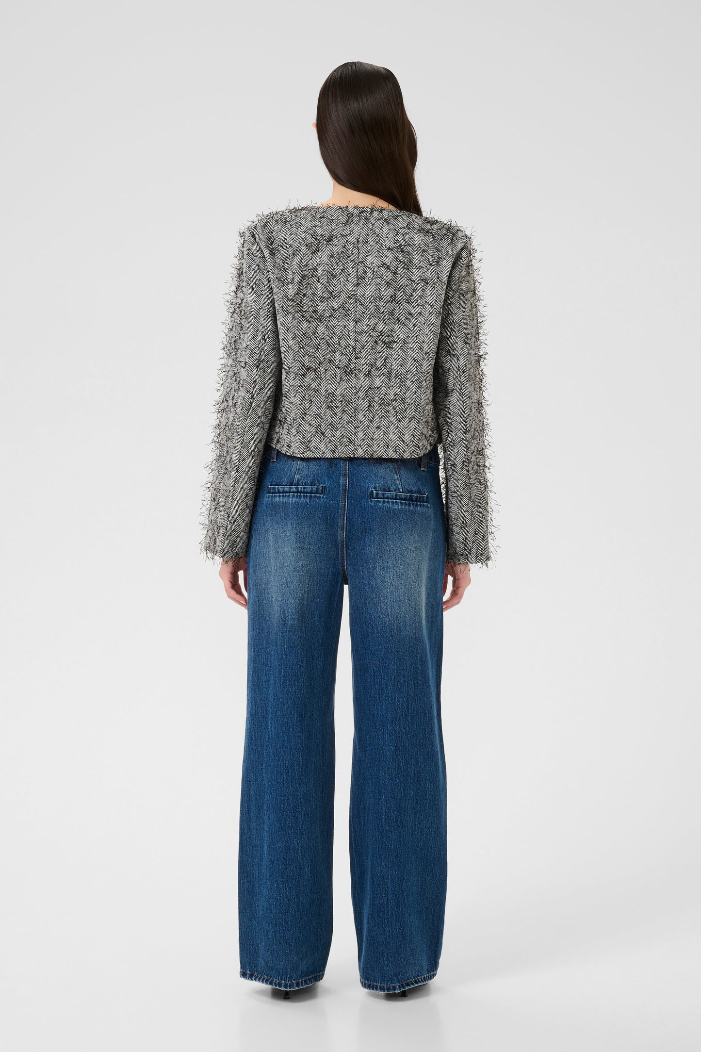 Karen By Simonsen Cora Short Blazer - Thunderstorm