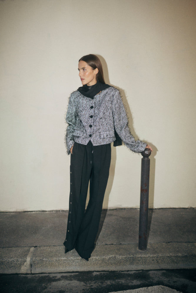 Karen By Simonsen Cora Short Blazer - Thunderstorm