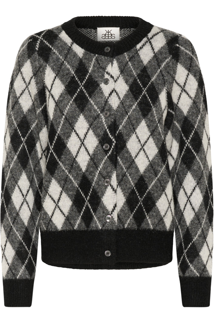 Karen By Simonsen Constantine Cardigan - Black Harlequin