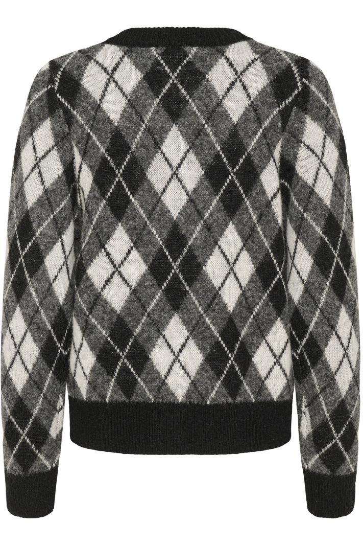 Karen By Simonsen Constantine Cardigan - Black Harlequin
