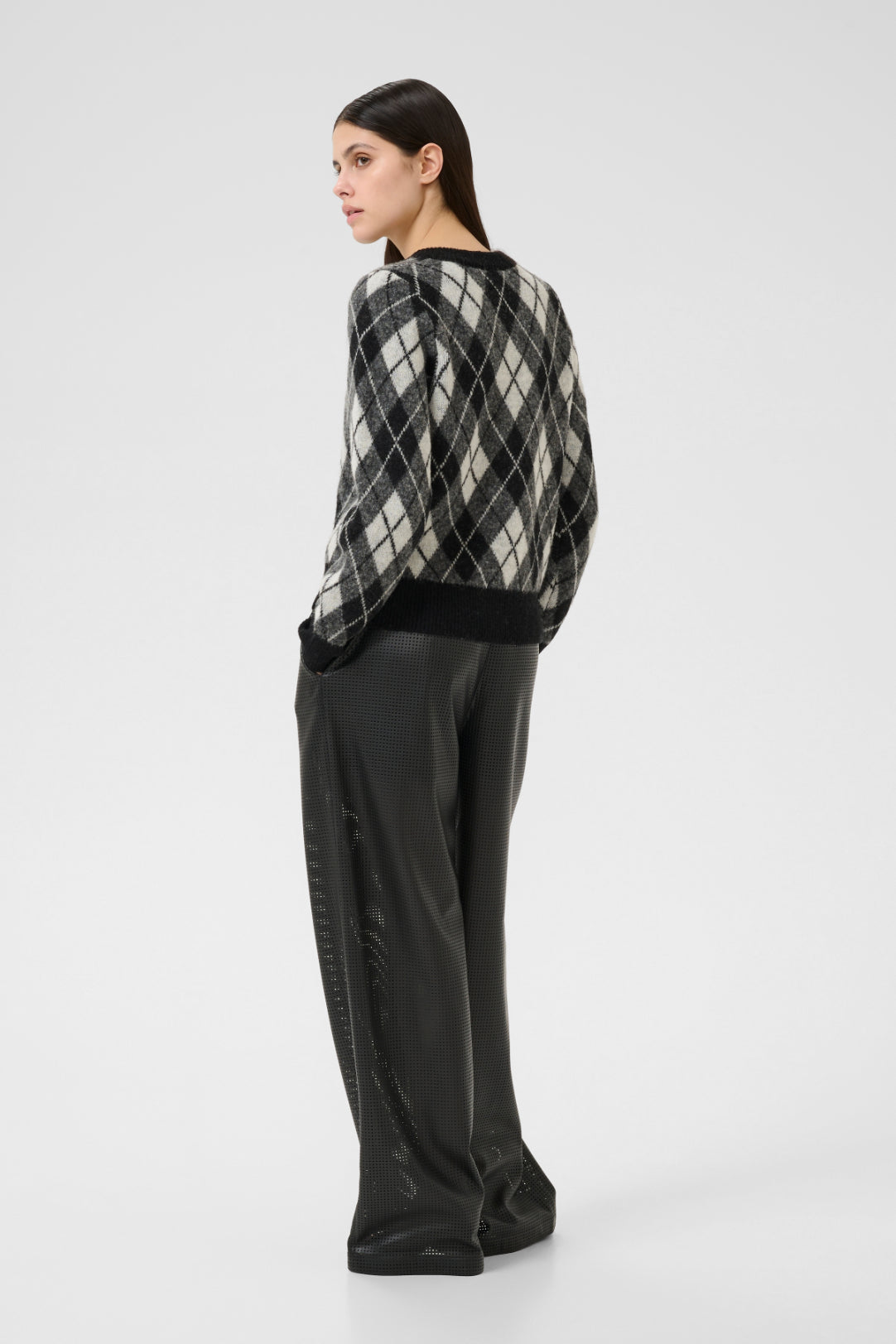 Karen By Simonsen Constantine Cardigan - Black Harlequin