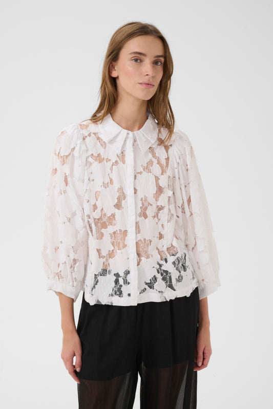 Karen By Simonsen Ena Frosty Blouse - Bright White