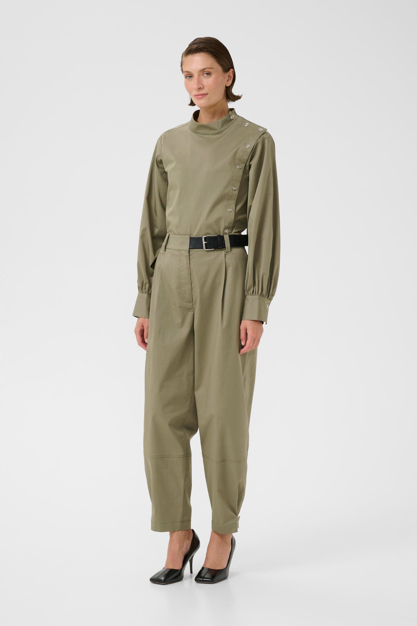 Karen By Simonsen Egina Pants - Deep Lichen Green