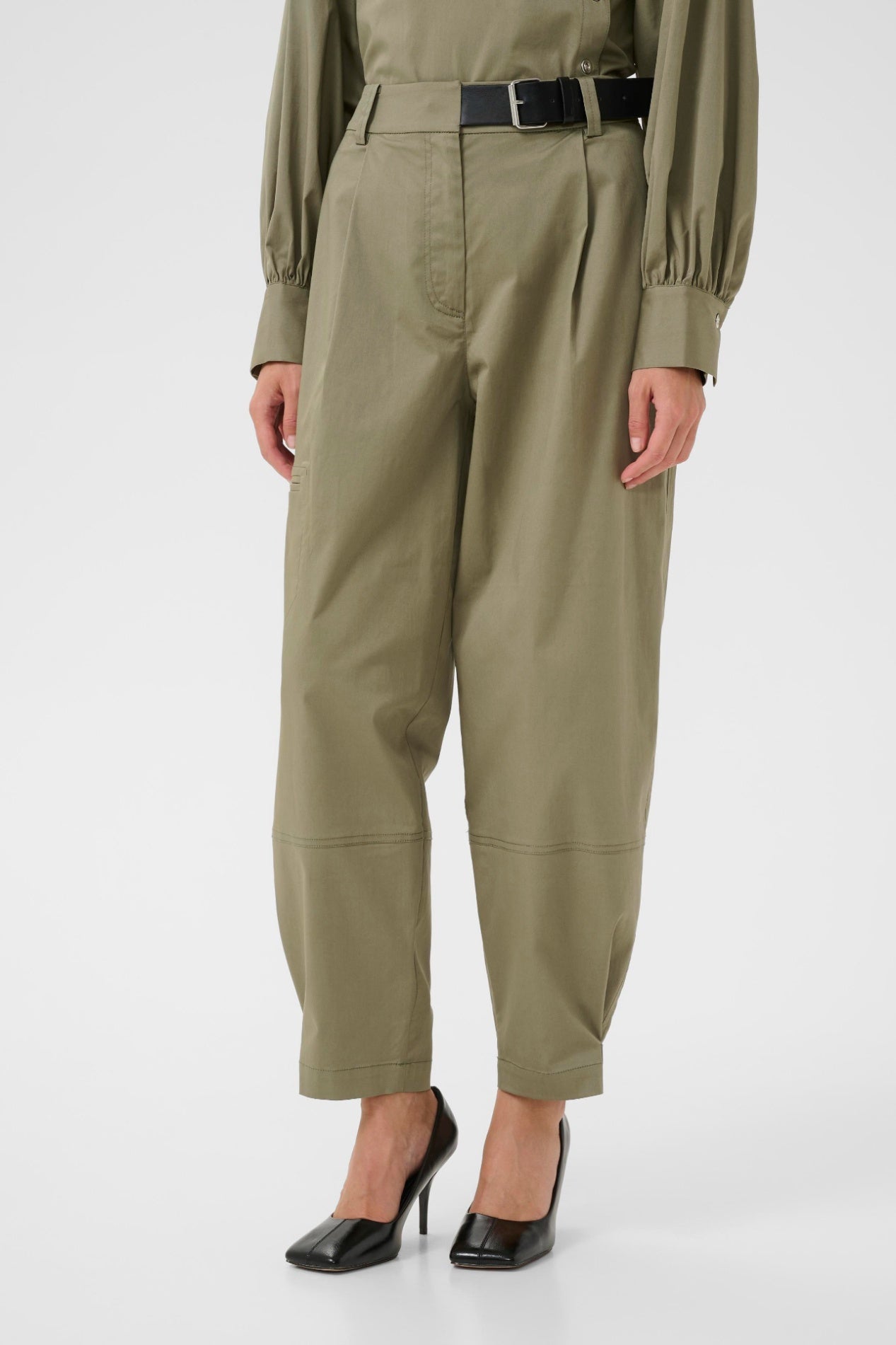 Karen By Simonsen Egina Pants - Deep Lichen Green