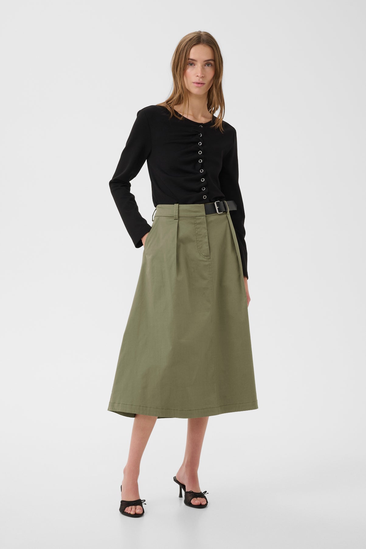Karen By Simonsen Egina Skirt - Deep Lichen Green