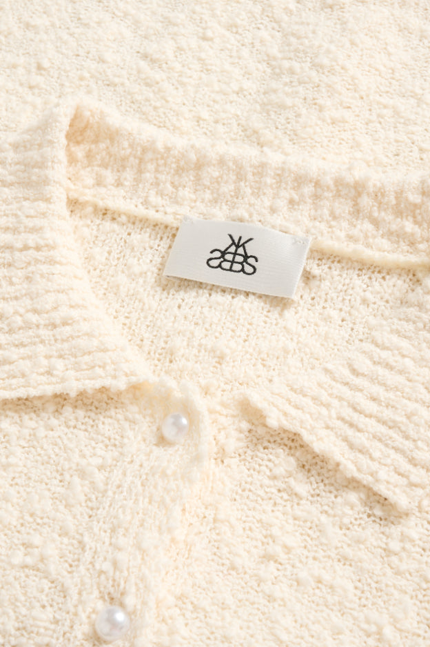 Karen By Simonsen Unice Cardigan LS - Egret