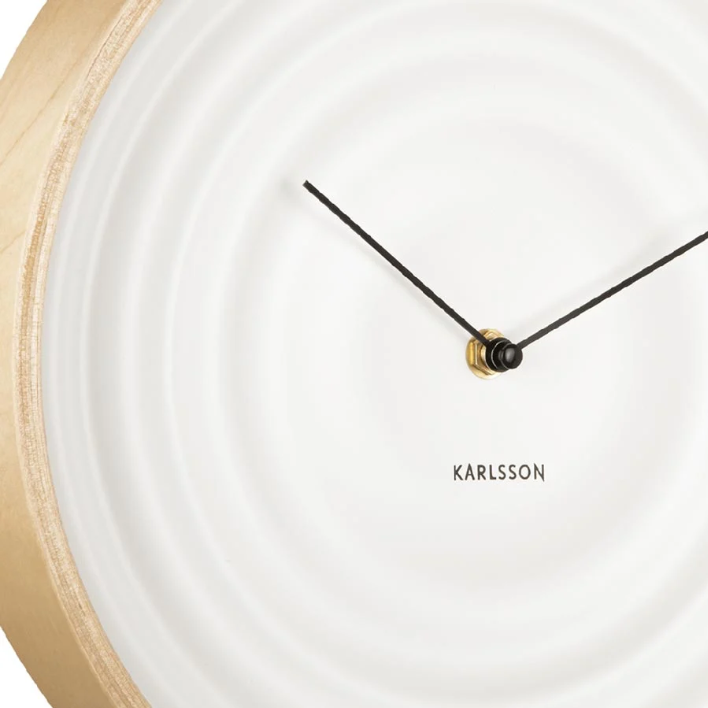 Karlsson Scandi Ribble Clock - White