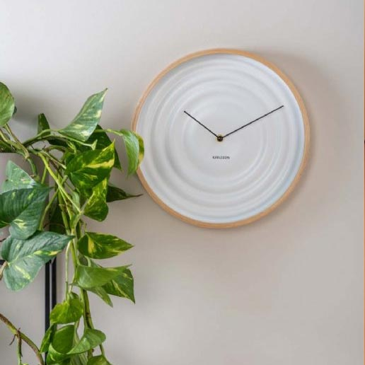 Karlsson Scandi Ribble Clock - White