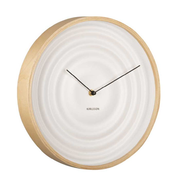 Karlsson Scandi Ribble Clock - White