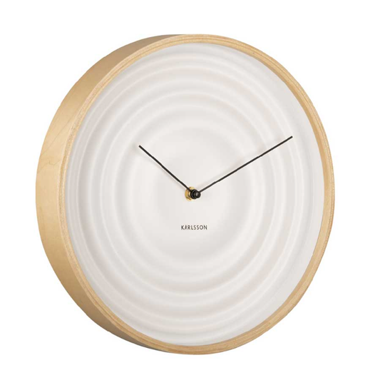 Karlsson Scandi Ribble Clock - White