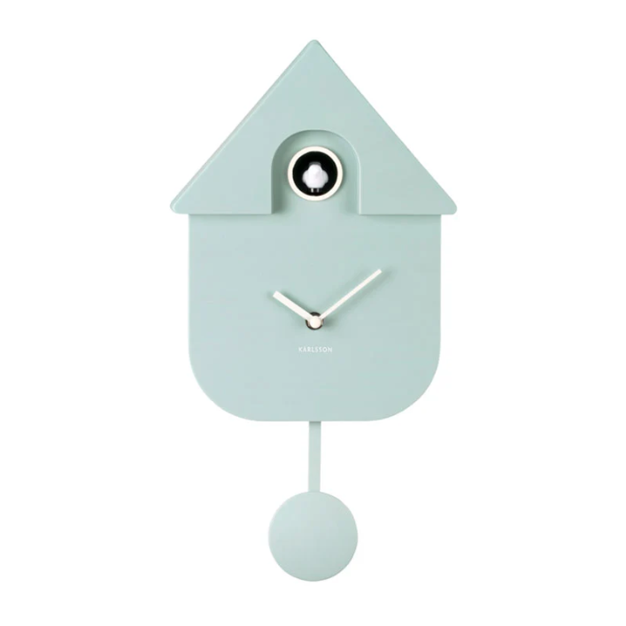 Karlsson Modern Cuckoo Clock - Soft Blue
