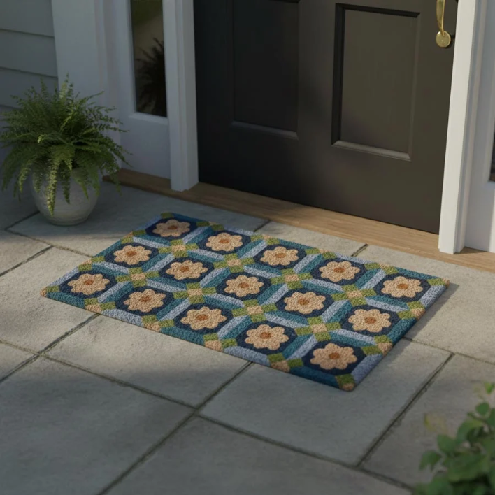 HRB Mosaic Coir Doormat