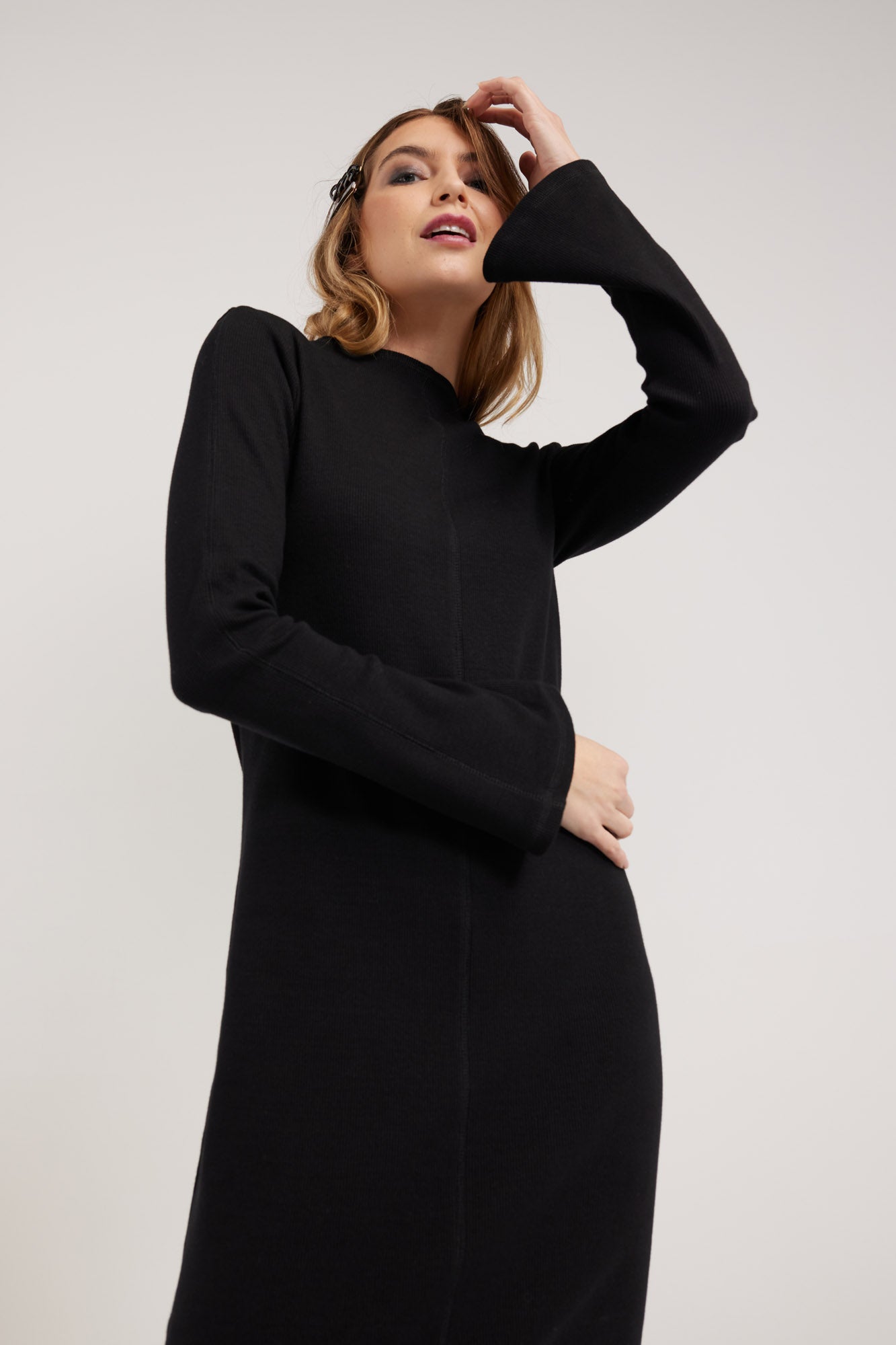 Nyne Opal Dress - Black Cotton