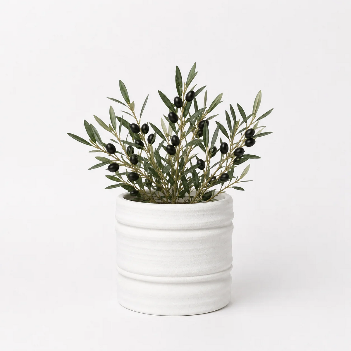 Flower Systems Bharat Cover Pot - Medium White