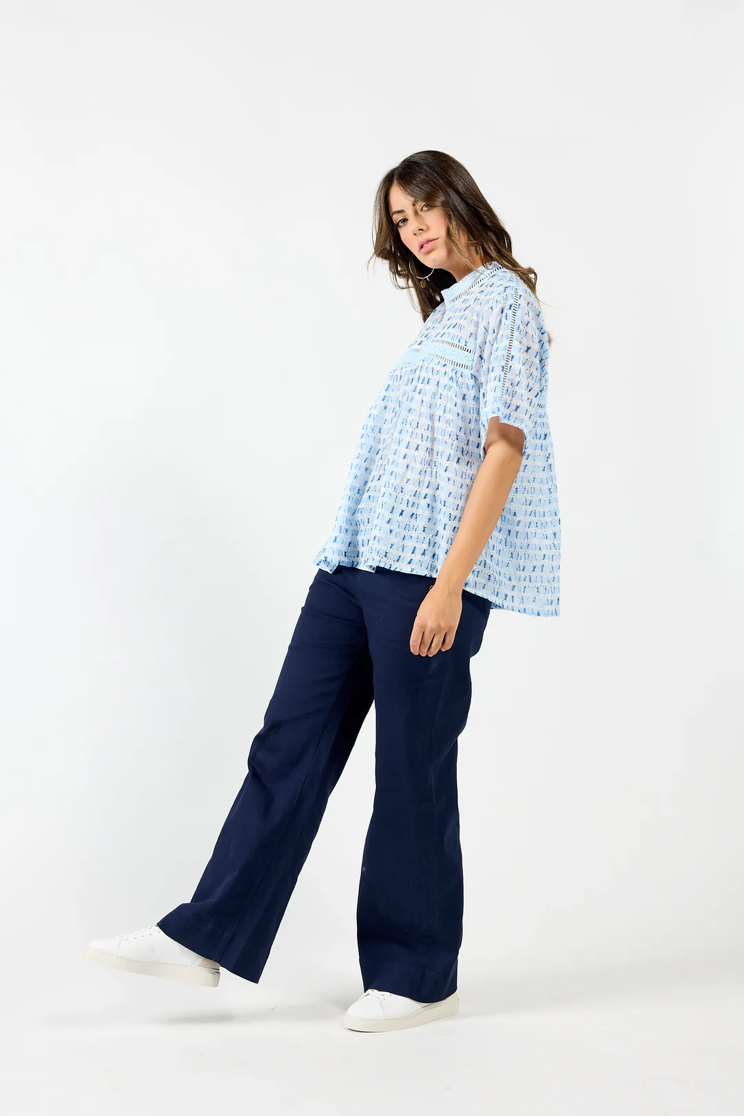 Drama The Label Cypress Blouse - Blue Water