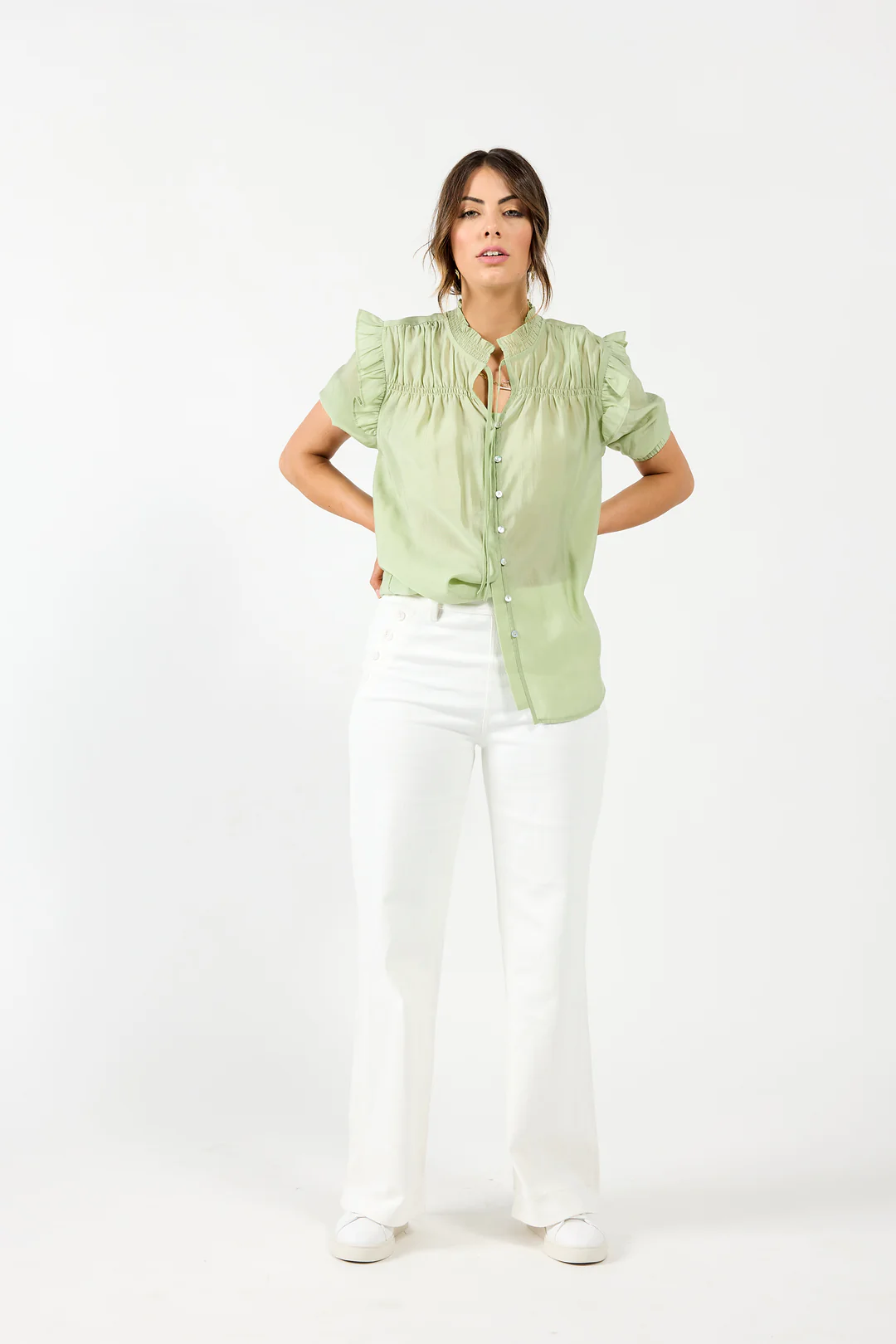 Drama The Label Bianca Blouse - Seedling