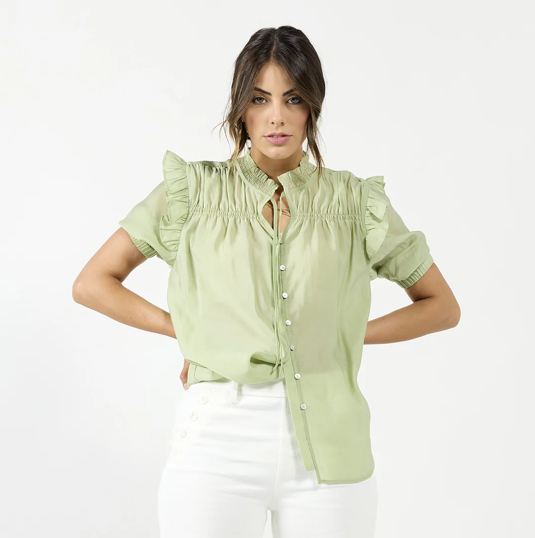 Drama The Label Bianca Blouse - Seedling