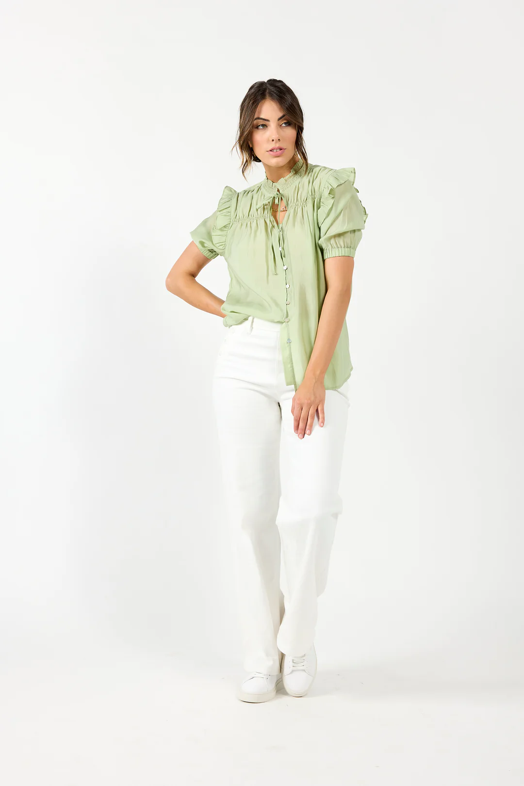 Drama The Label Bianca Blouse - Seedling