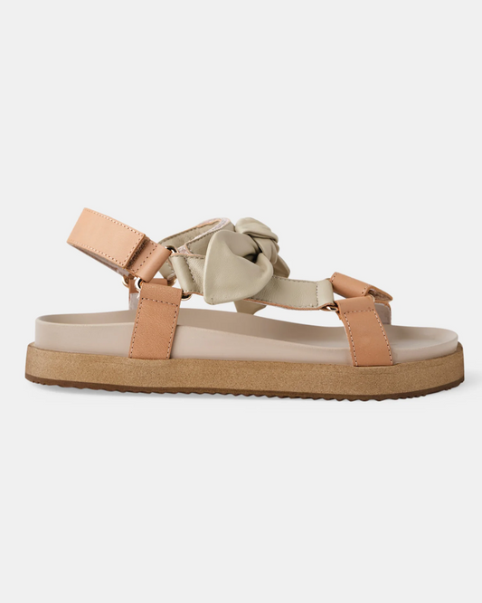 Walnut Marley Leather Sandal - Tan