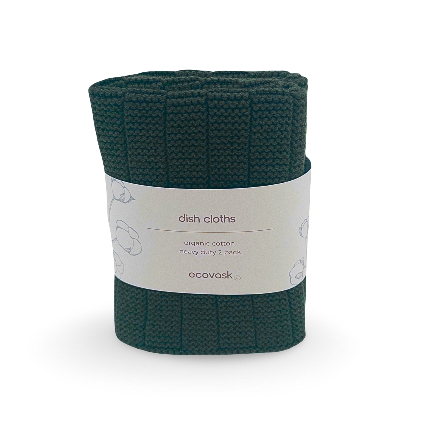 Ecovask Dishcloth HD 2pk - Forest