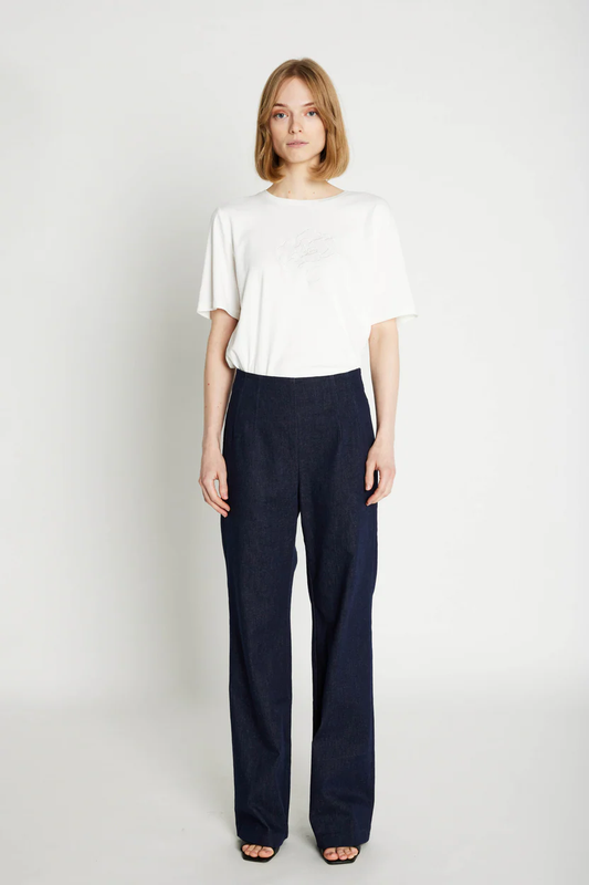 Rue De Femme Olana Wide Pants - Dark Denim