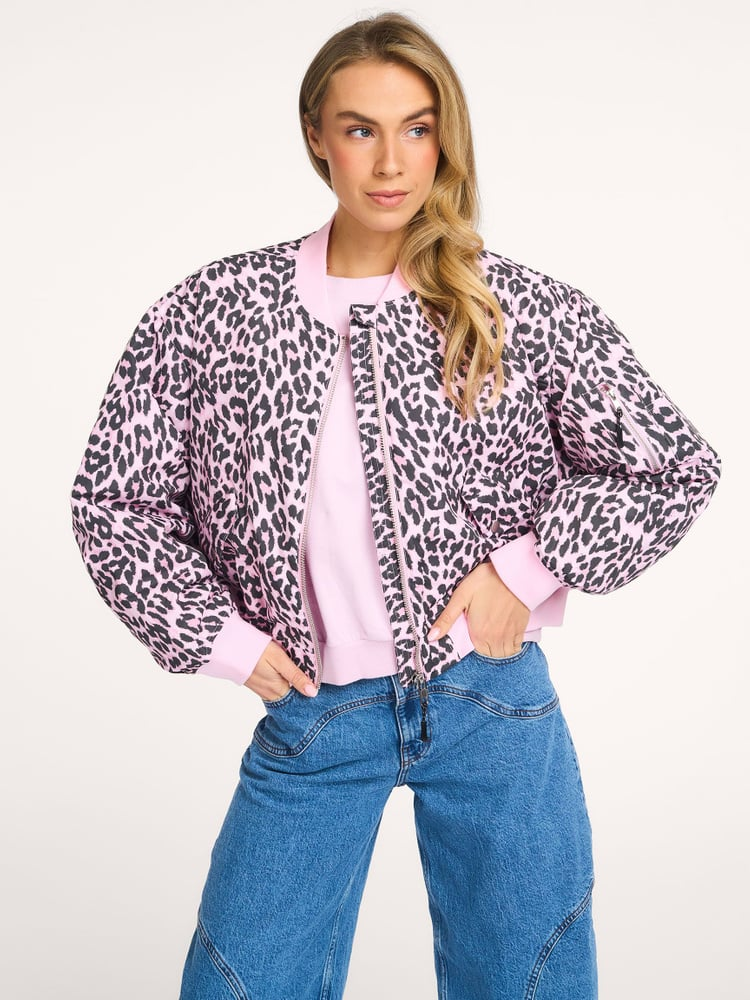 Lollys Laundry LiwLL Bomber Jacket LS - Leopard Print