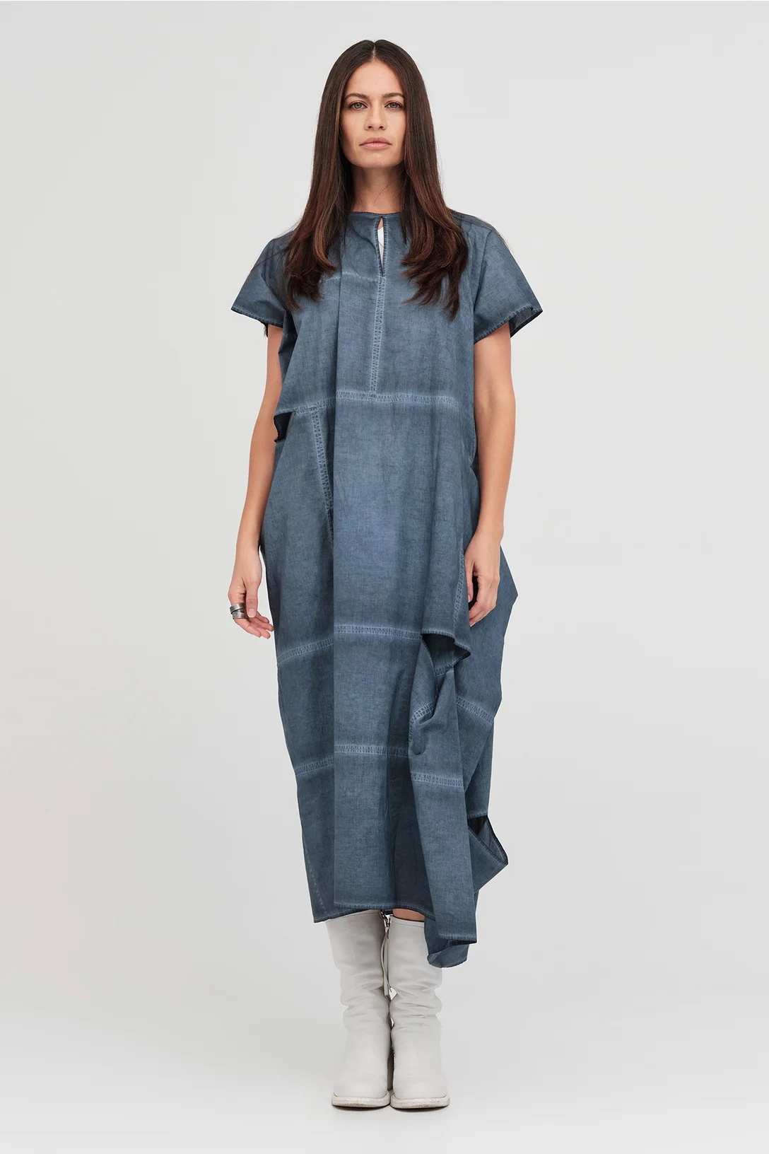 Taylor Bisect Dress - Diffused Indigo