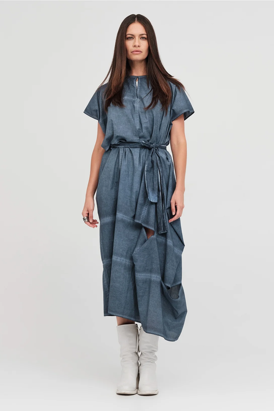 Taylor Bisect Dress - Diffused Indigo