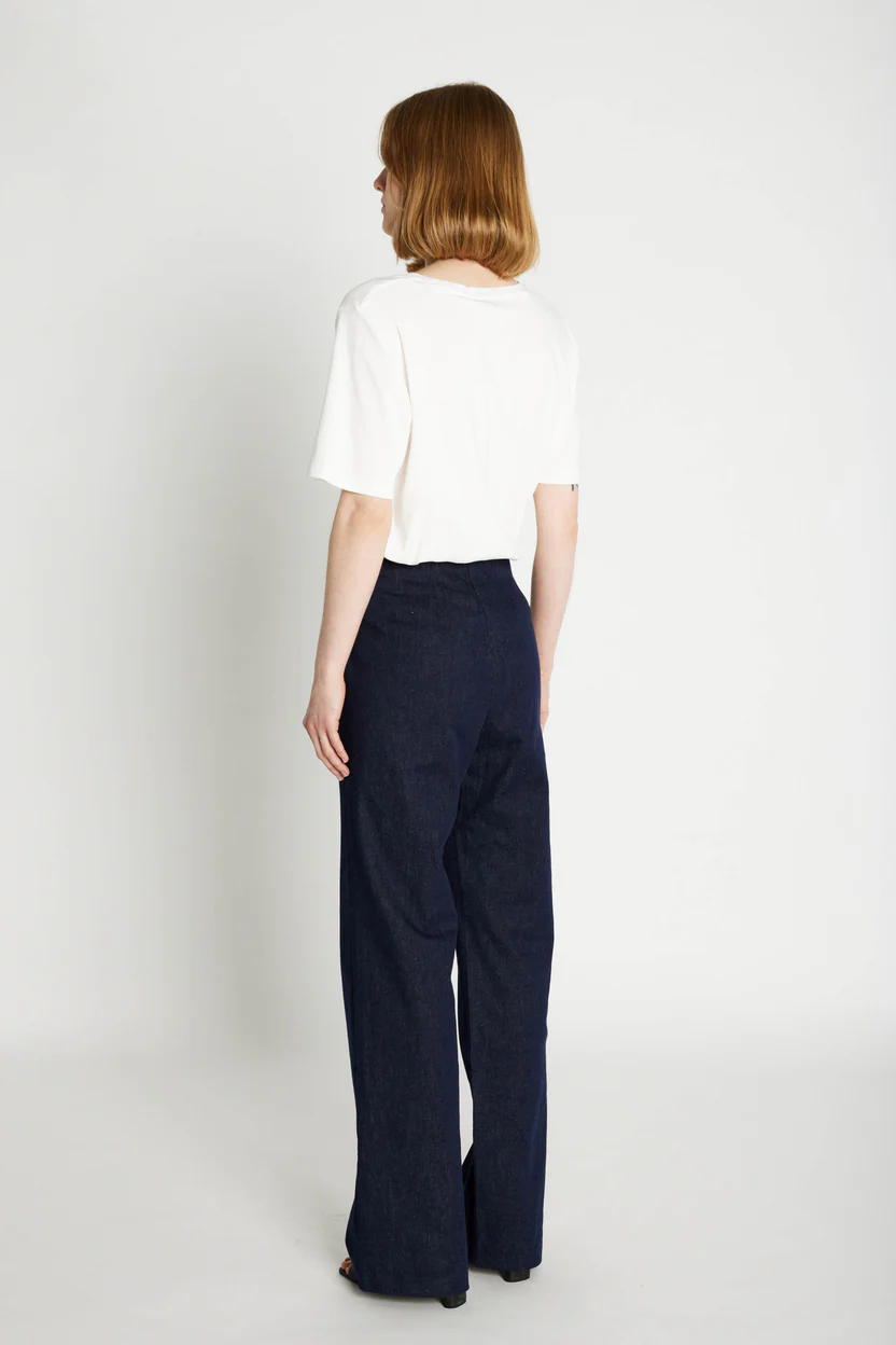 Rue De Femme Olana Wide Pants - Dark Denim
