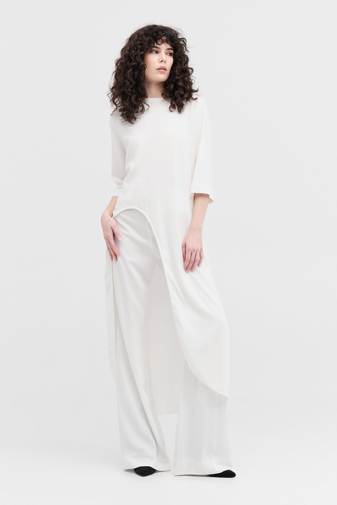Taylor Curve Dress - Ivory