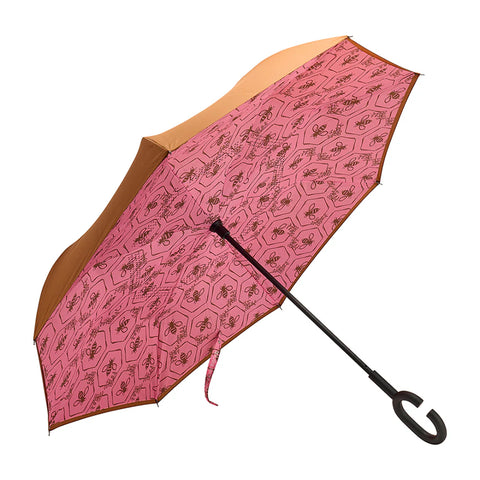 Annabel Trends Reverse Umbrella - Pink Bee